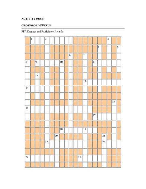 ffa word search answer key