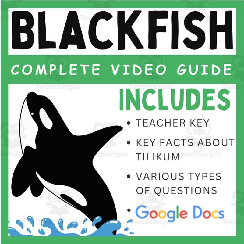 film study worksheet for blackfish answer key