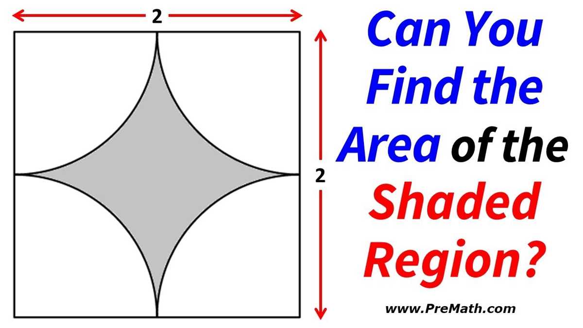 find the area of the shaded region answer key