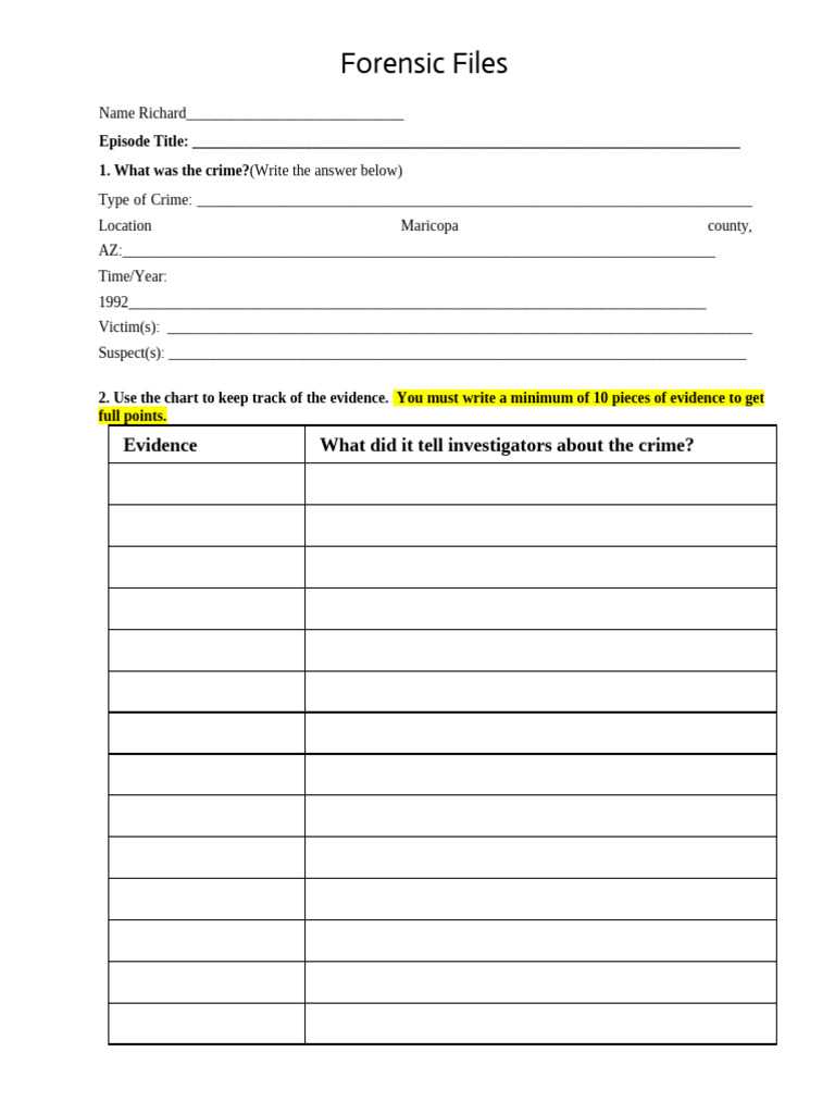forensic files hairline worksheet answer key forensic files hairline worksheet answer key