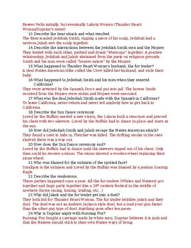 from coyote and the stars answer key