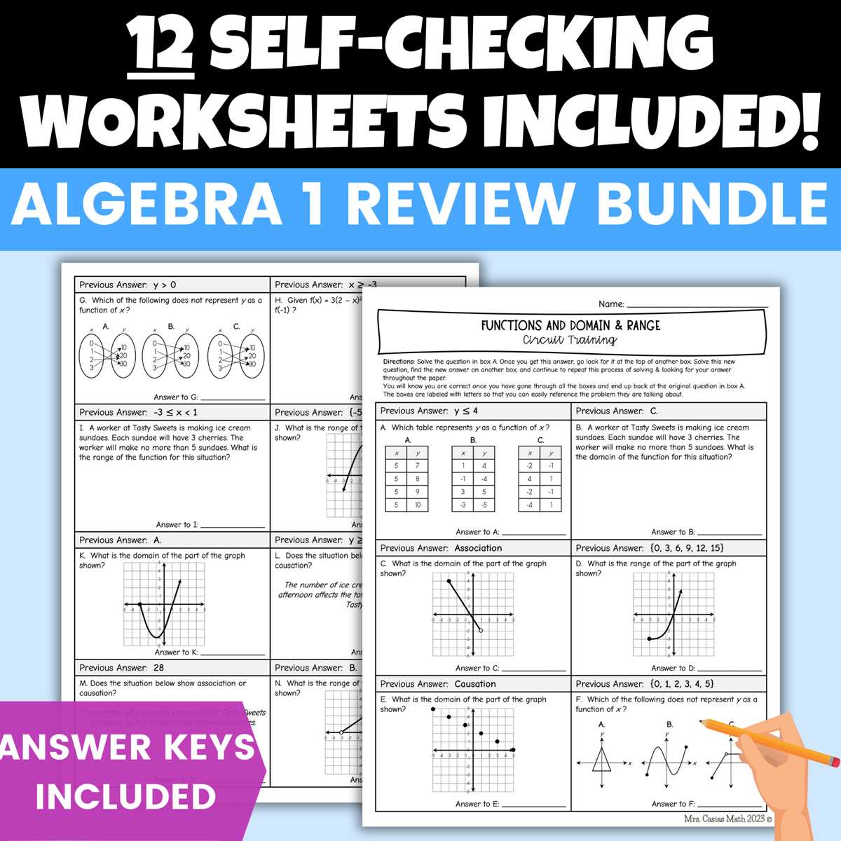 fsa algebra i end of course review packet answer key