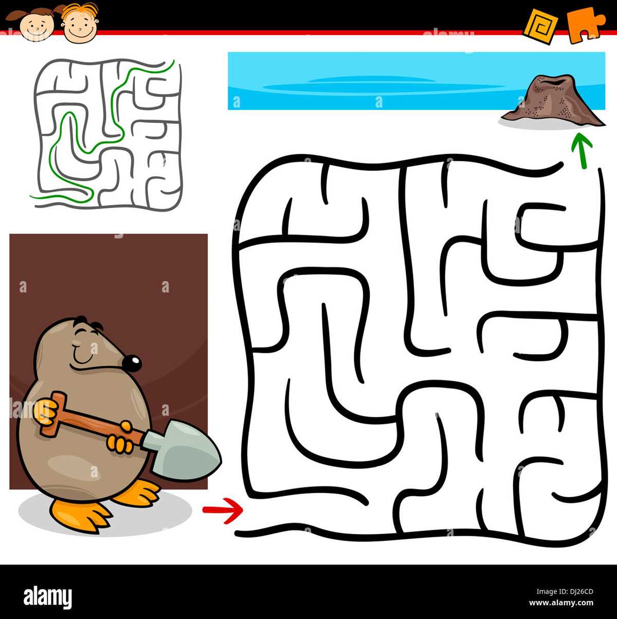 fun mole maze answer key
