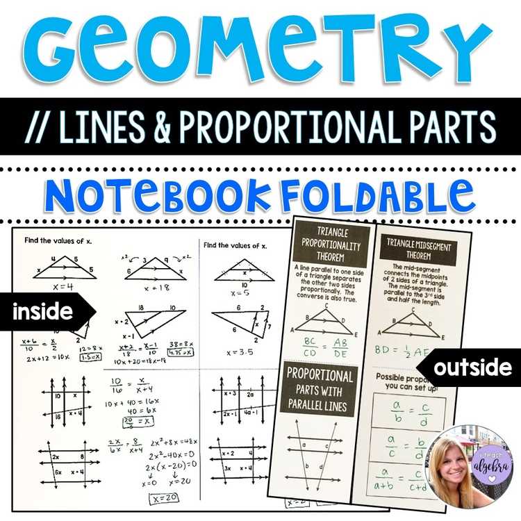 geometry 7.4 parallel lines and proportional parts answer key