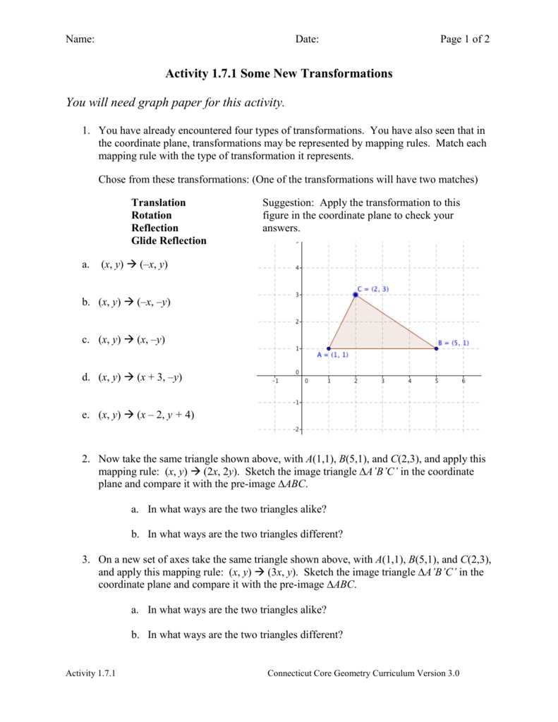 geometry module 1 transformations and symmetry 1.5 answer key