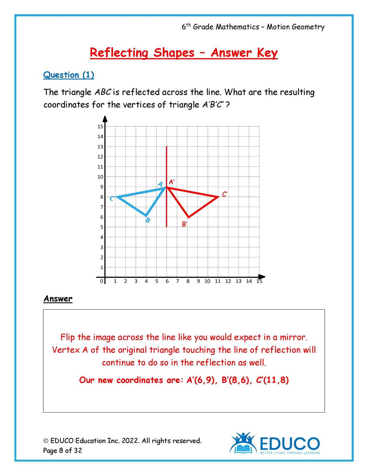 geometry nation section 6 answer key