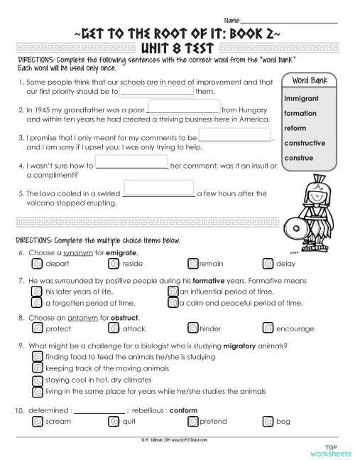 get to the root of it book 1 answer key
