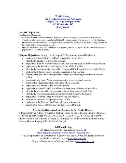 glencoe world history 2010 answer key