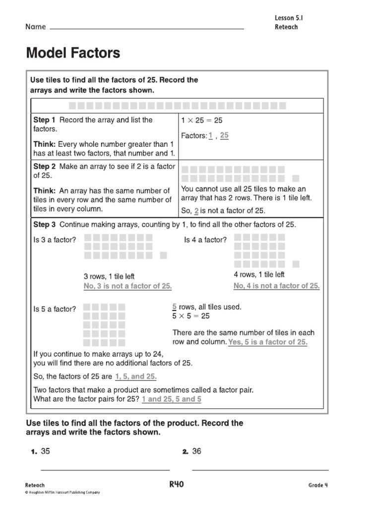 go math reteach book grade 5 answer key