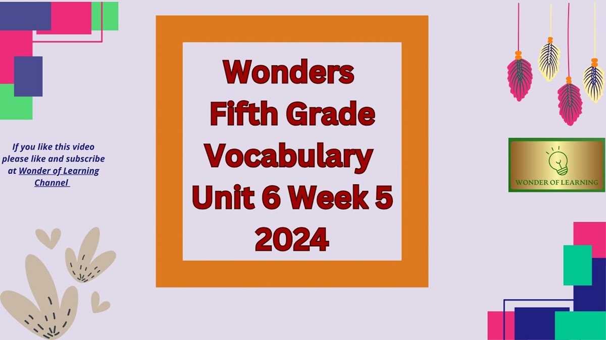 grade 5 unit 1 week 3 answer key