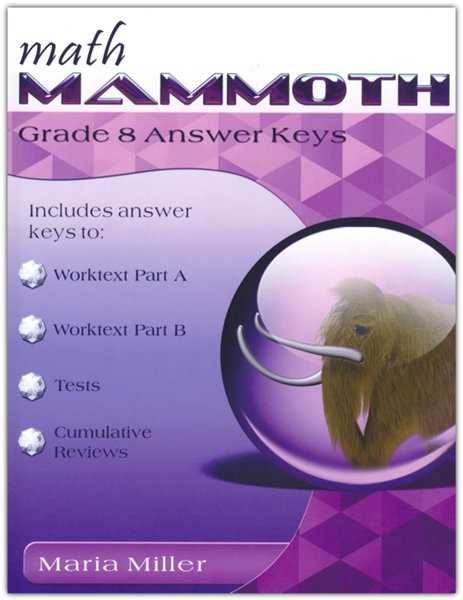grade 8 mathematics unit 4 answer key