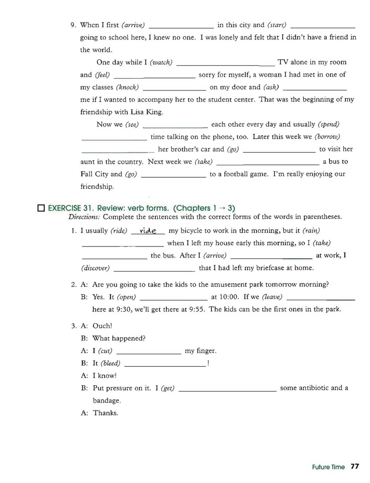 grammar time 3 answer key