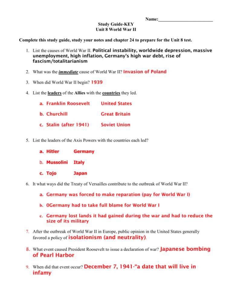 harbor study guide answer key