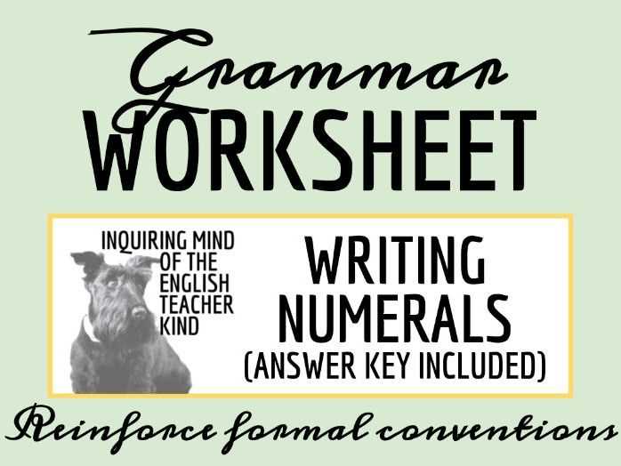 high school grammar worksheets with answer key