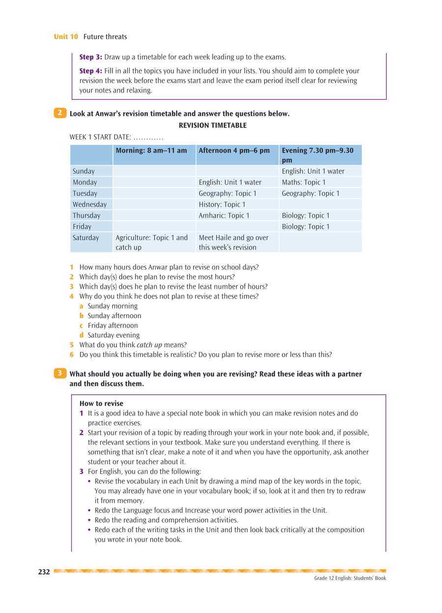history unit 10 grade 10 answer key
