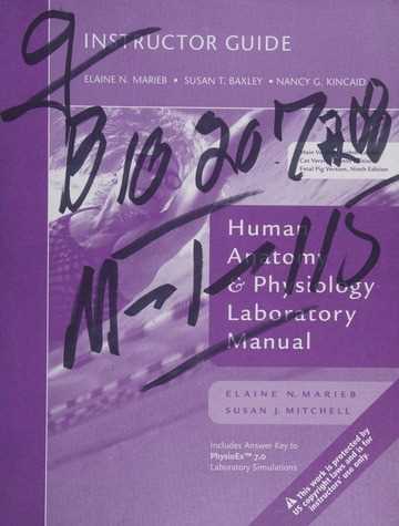 human anatomy and physiology laboratory manual 9th edition answer key