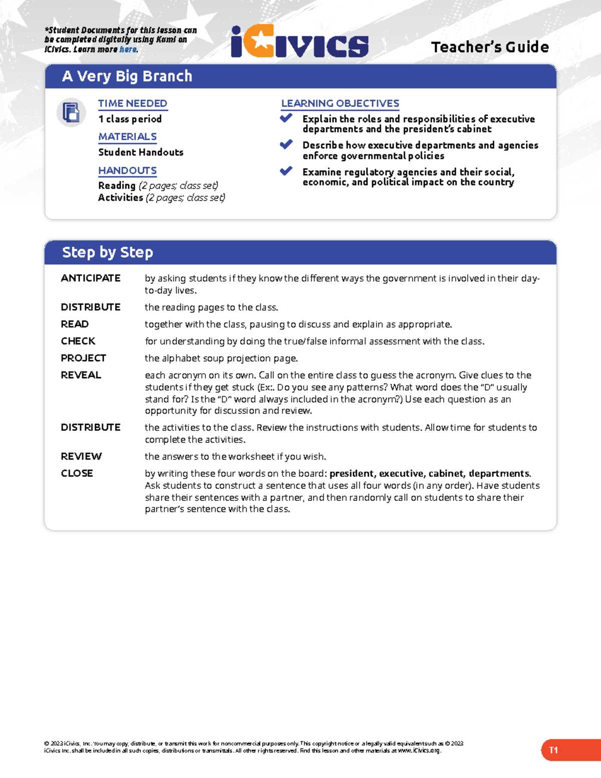 icivics a very big branch answer key