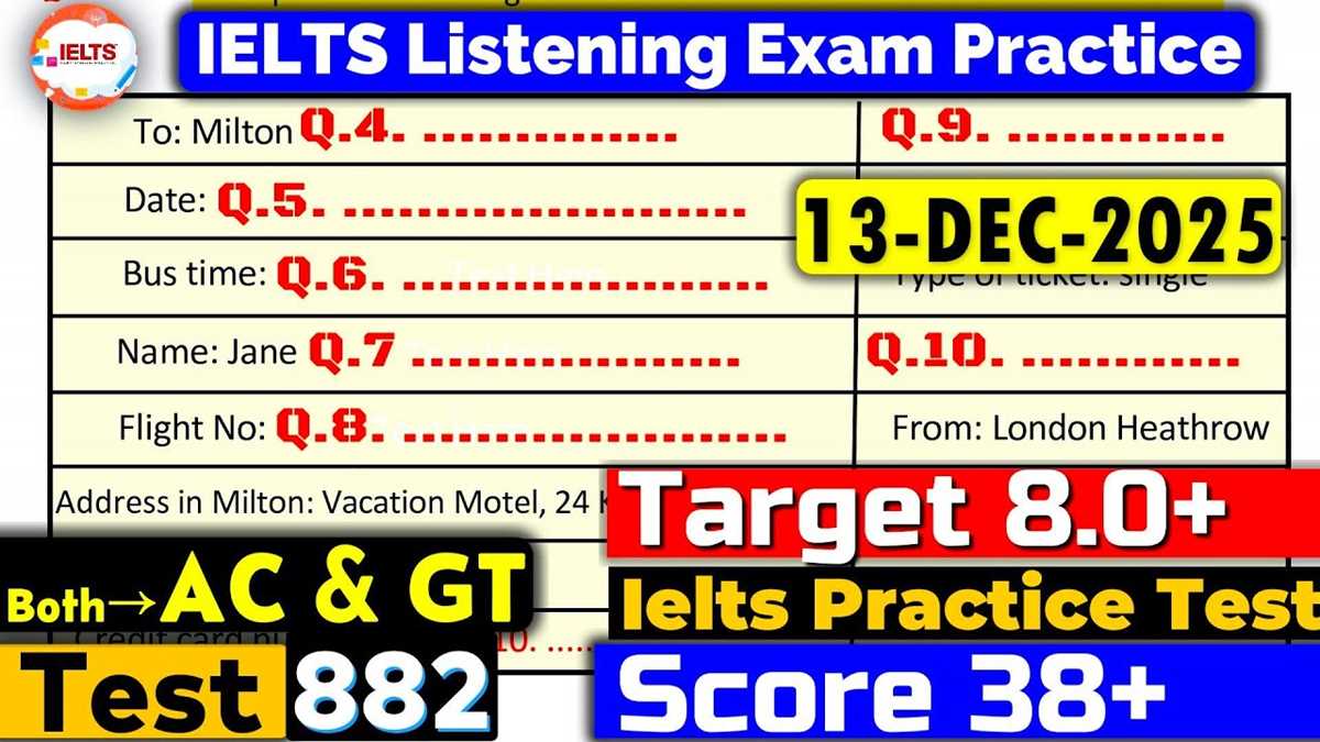 ielts practice test with answer key