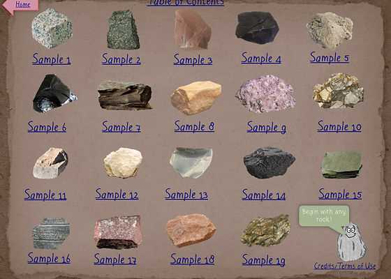 igneous rock lab answer key