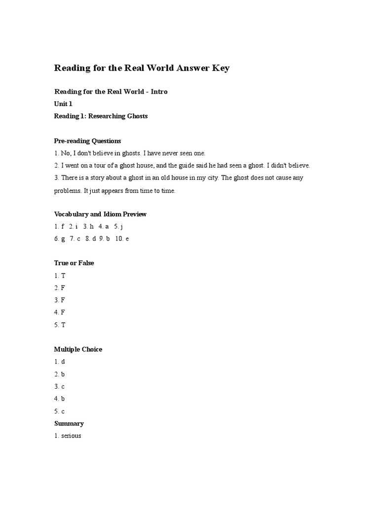 inside reading intro answer key unit 1