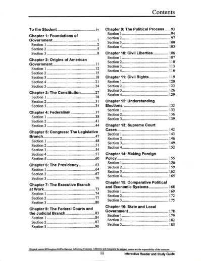 interactive reader and study guide answer key