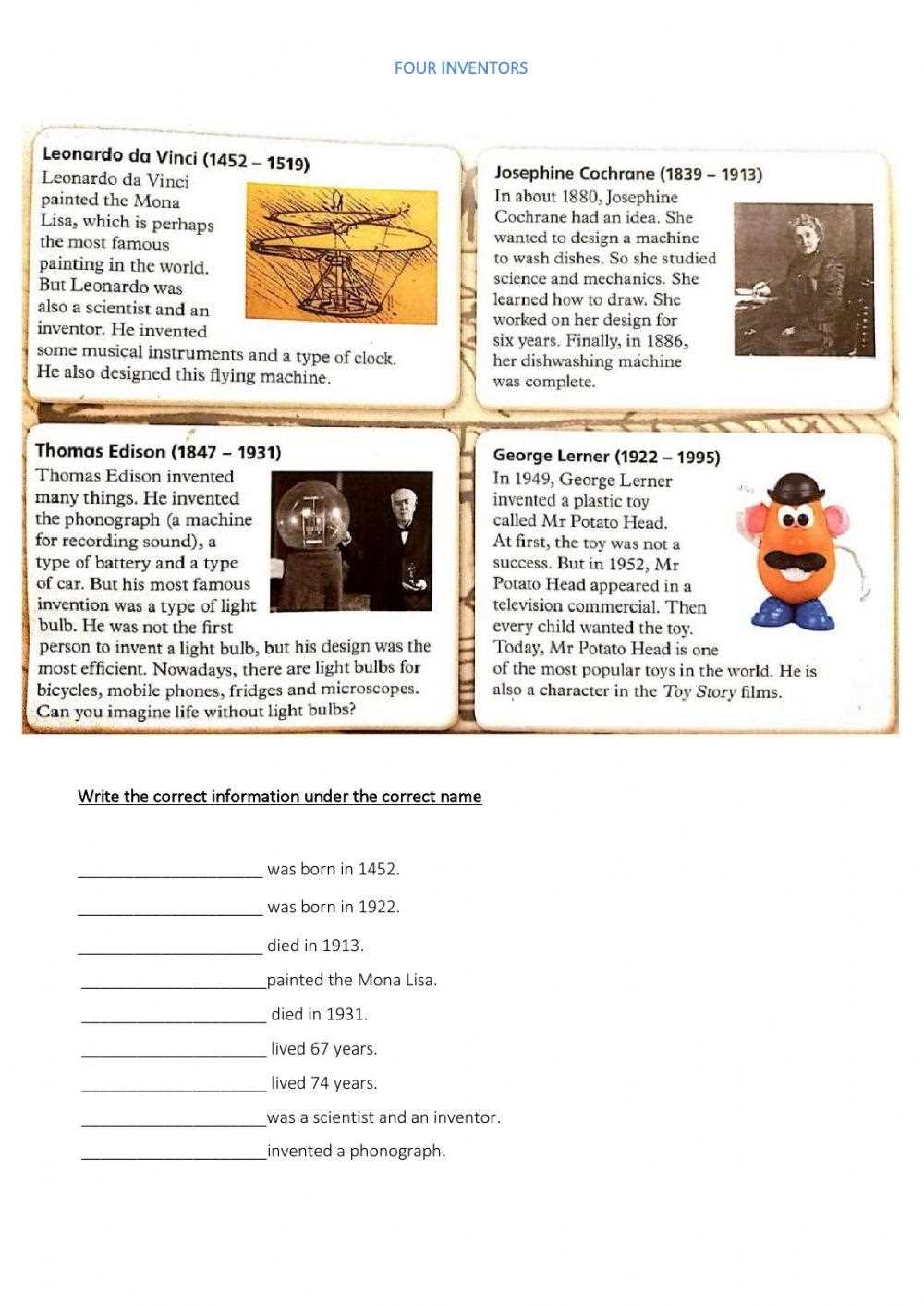 inventors digest answer key
