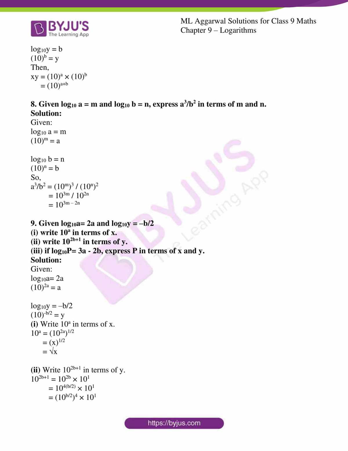 iwrite math 10 answer key