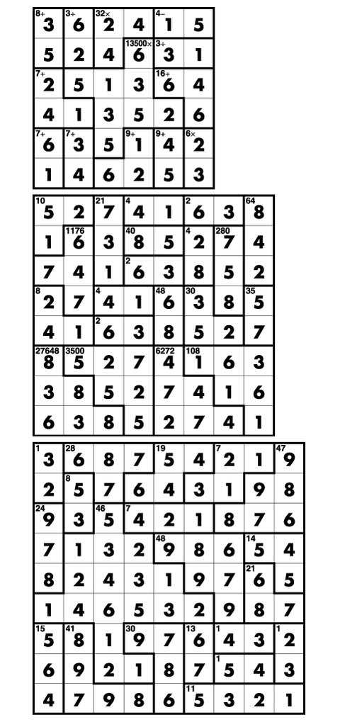kenken classroom answer key 3x3
