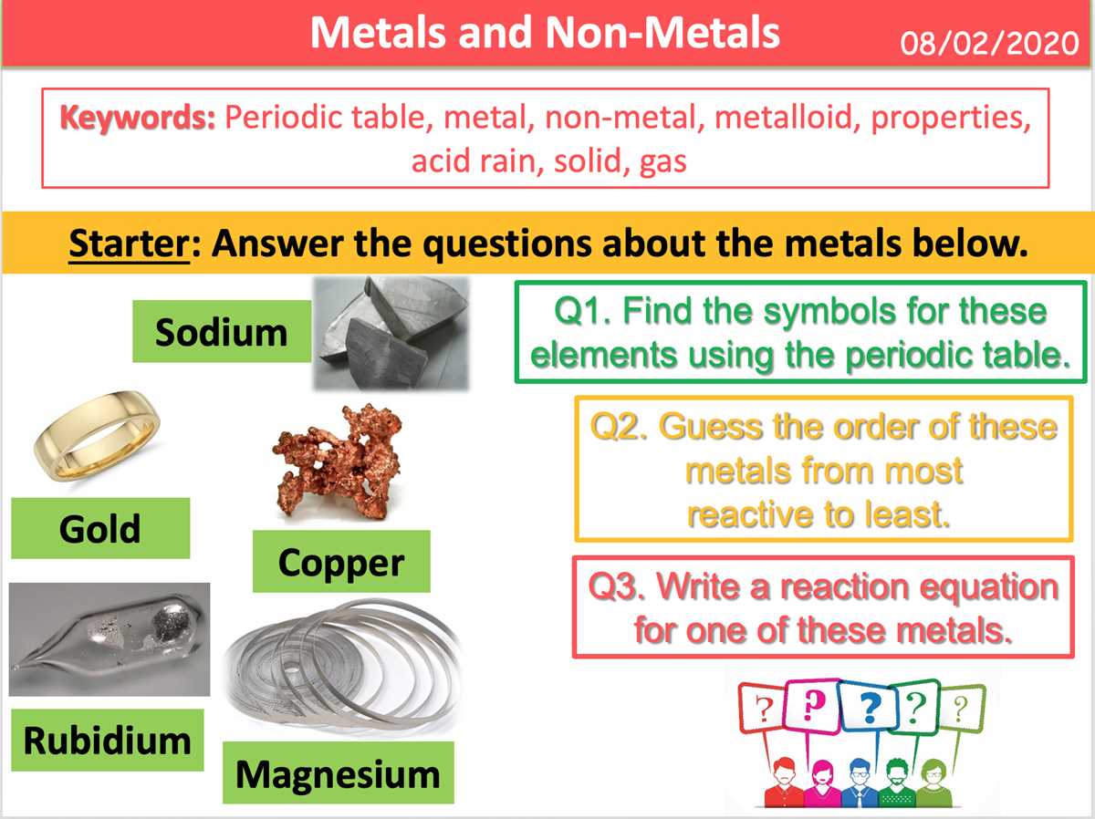 key concept builder lesson 3 nonmetals and metalloids answers