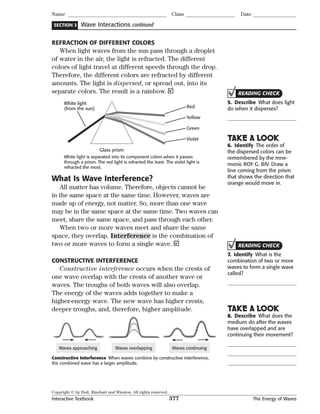 key concept builder lesson 3 wave interactions answer key