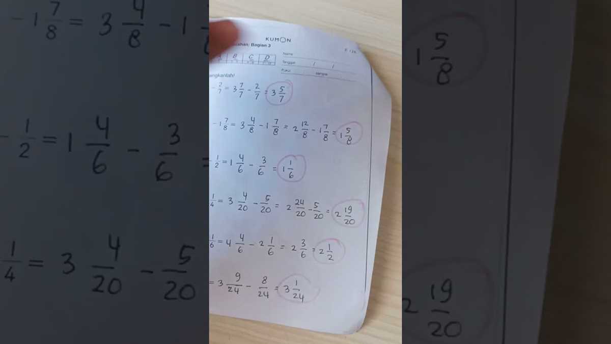 kumon answer key level e math