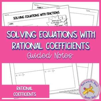 lesson 13 solve equations with rational coefficients answer key lesson 13 solve equations with rational coefficients answer key