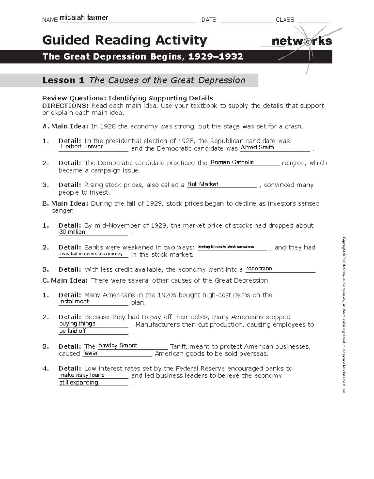 lesson 18 analyzing point of view answer key