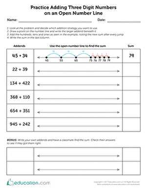 lesson 2 add three digit numbers answer key
