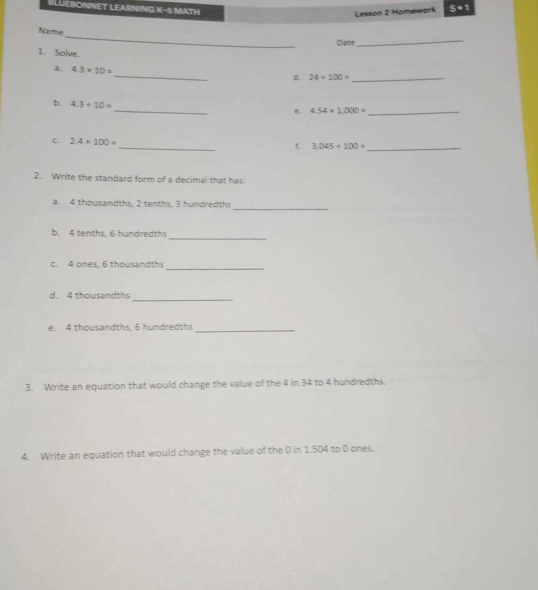 lesson 2 homework 5.1 answer key