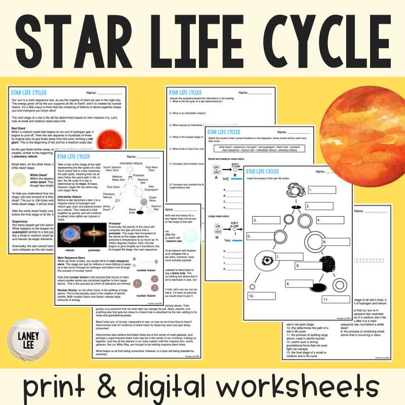 lesson 3 the life cycle of stars answer key