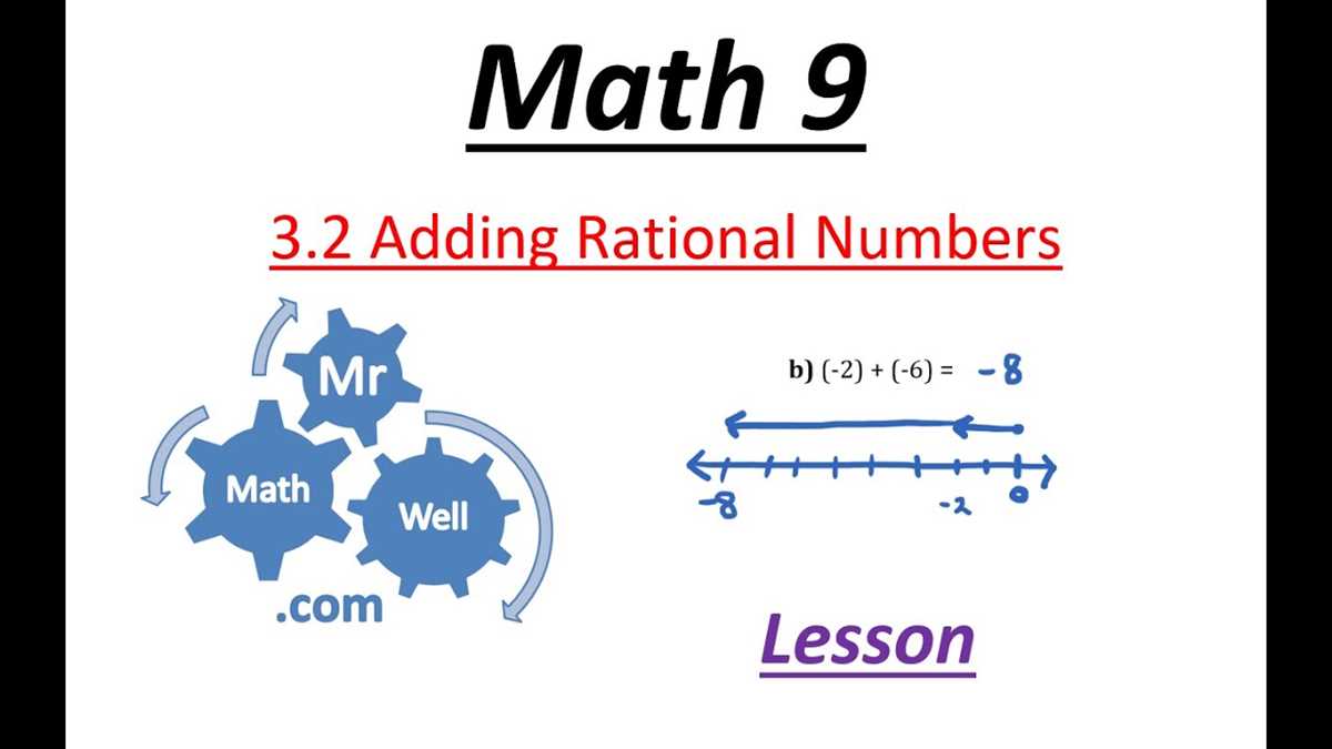 lesson 3.2 adding rational numbers answer key