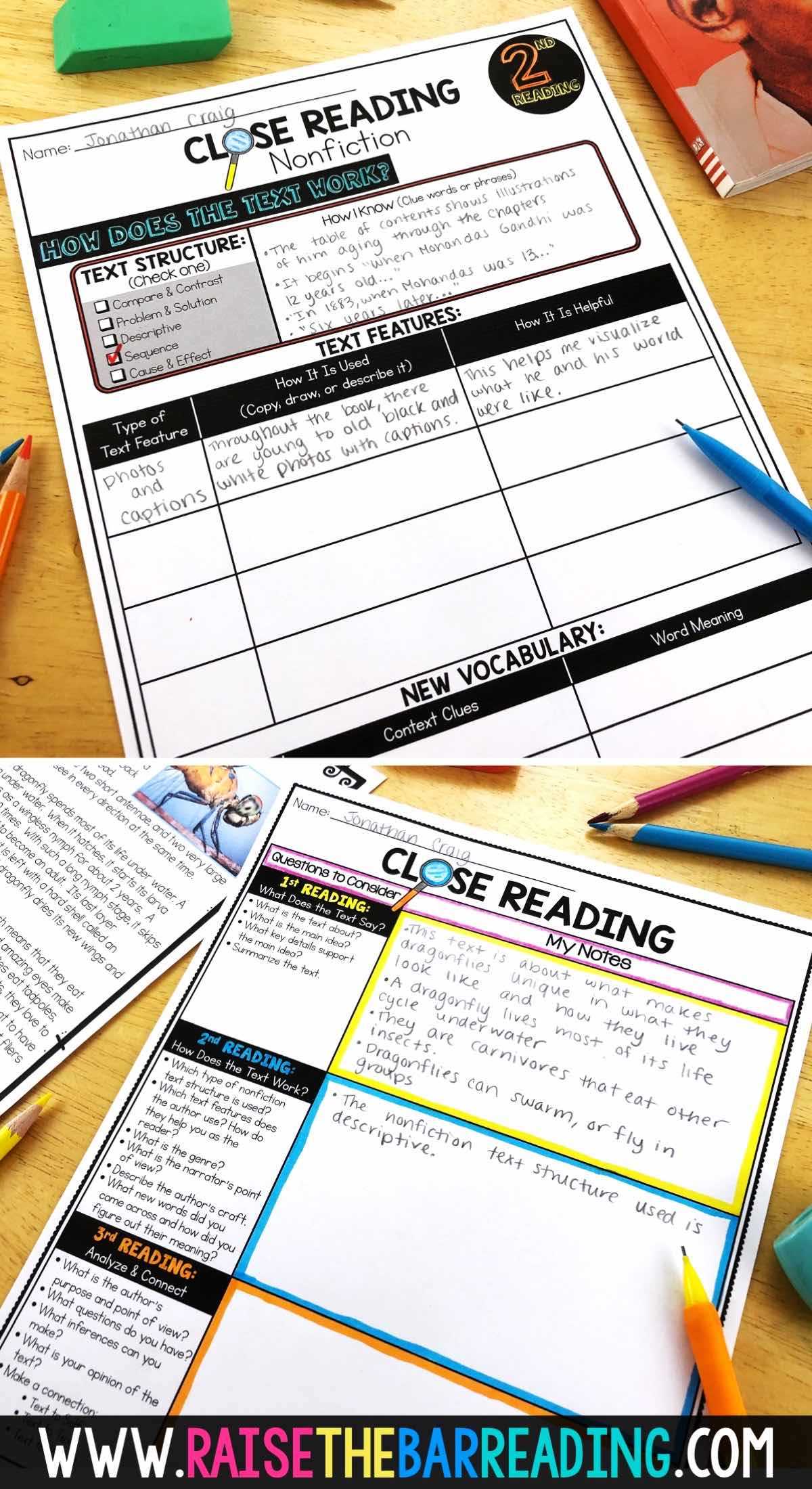 lesson 4 3 reading strategies graphic organizer answer key