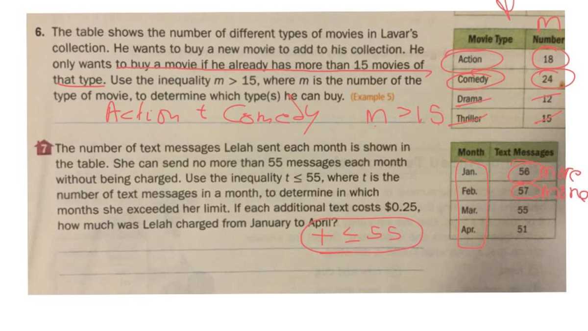 lesson 5 inequalities page 623 answer key