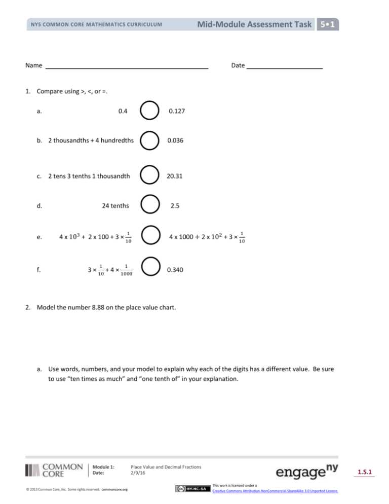 lesson 8 use place value to round numbers answer key