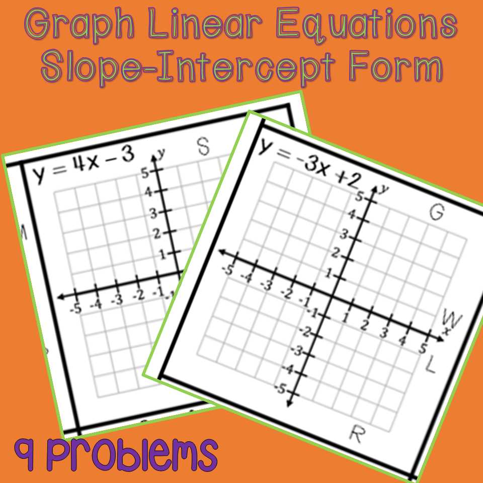 linear equations cut and paste activity answer key