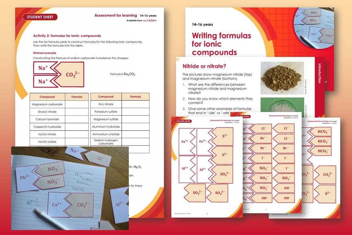 making ionic compounds lab answer key