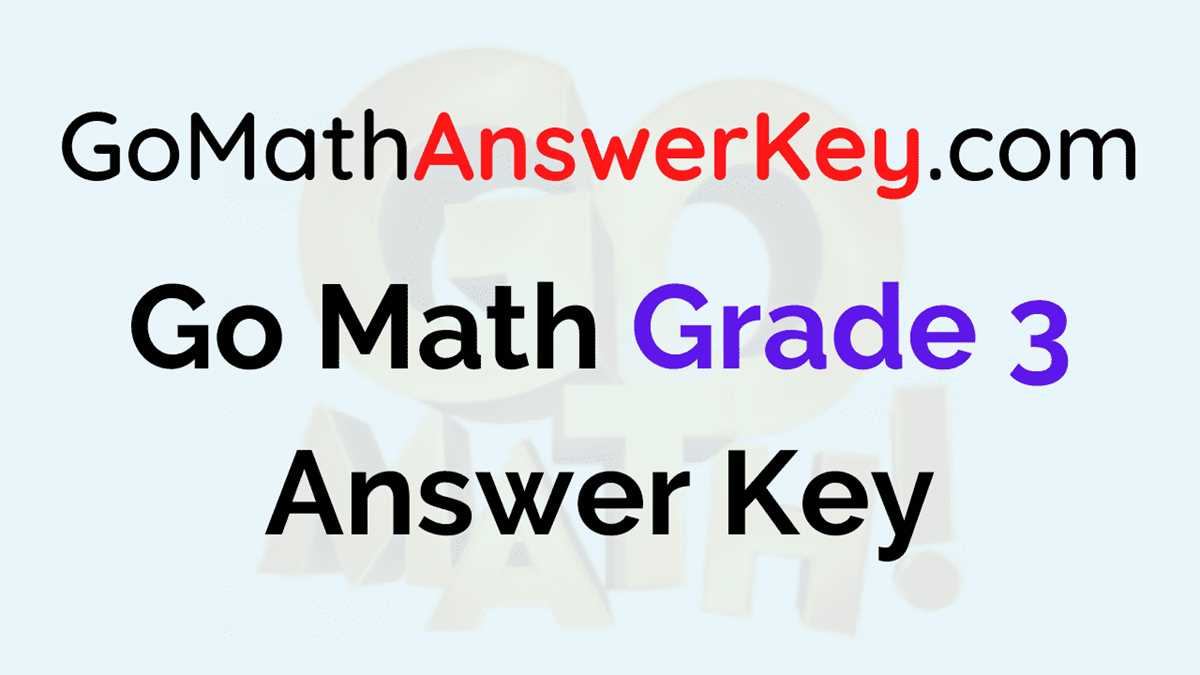 math 4 today grade 3 answer key