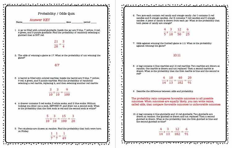 math aids.com probability answer key