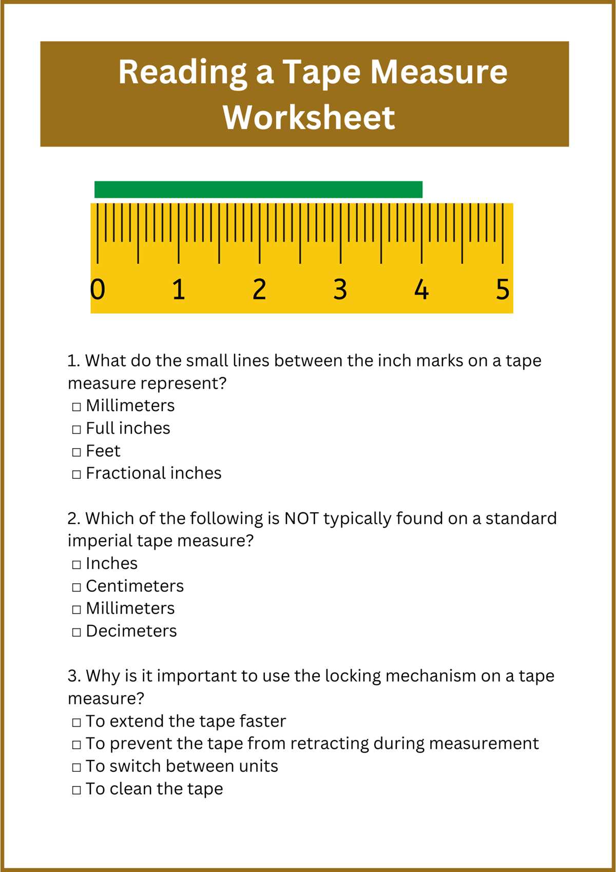 math aids.com reading a tape measure answer key