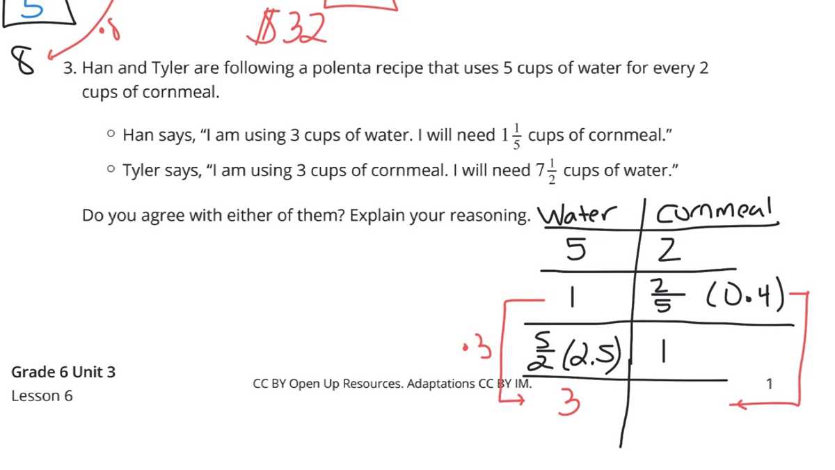 math makes sense 6 answer key unit 3