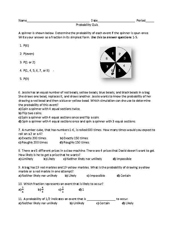mathematics gse grade 7 unit 6 probability answer key mathematics gse grade 7 unit 6 probability answer key