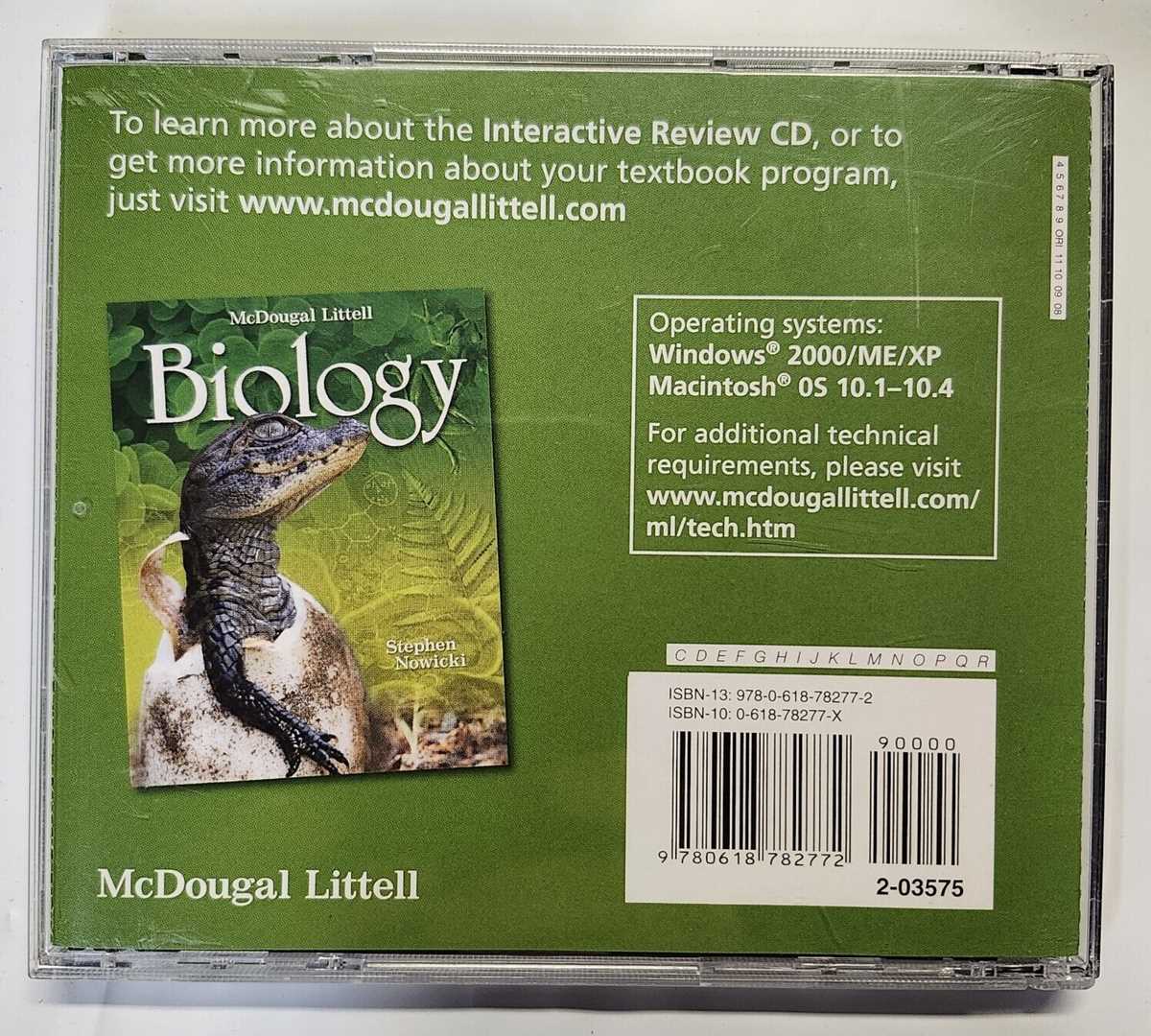 mcdougal littell biology 10.1 study guide answer key