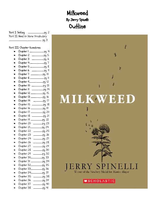 milkweed by jerry spinelli study guide answer key milkweed by jerry spinelli study guide answer key