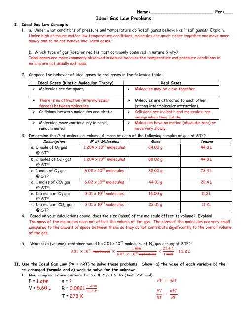 moles to moles worksheet answers key